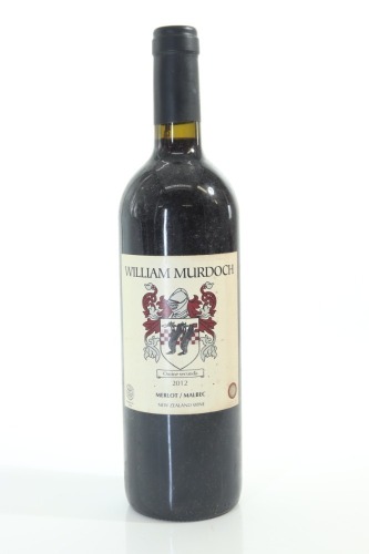 (1) 2012 William Murdoch Wines Merlot - Malbec, Gimblett Gravels