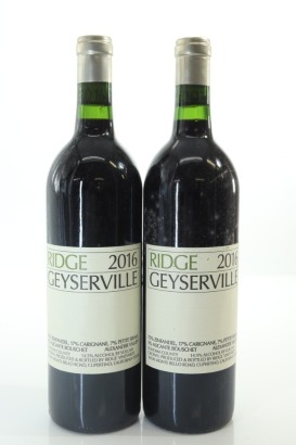 (2) 2016 Ridge Vineyards Geyserville, Alexander Valley