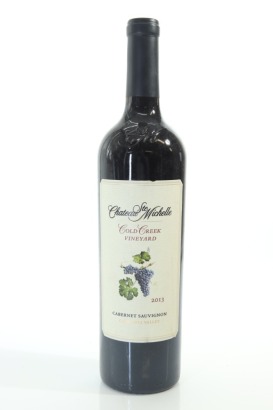 (1) 2013 Chateau Ste. Michelle Cold Creek Vineyard Cabernet Sauvignon, Columbia Valley