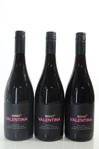 (3) 2020 Soho Valentina Syrah, Waiheke Island
