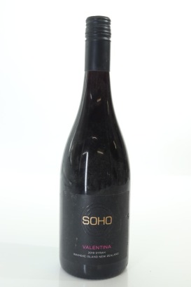 (1) 2019 Soho Valentina Syrah, Waiheke Island