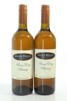 (2) Glen Hills Estate Semi Dry Sherry, New Zealand, 750ml, 14% ABV