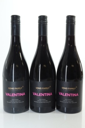 (3) 2023 Soho Valentina Syrah, Waiheke Island