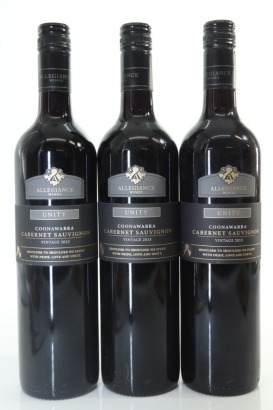 (3) 2013 Allegiance Wines 'Unity' Cabernet Sauvignon, Coonawarra