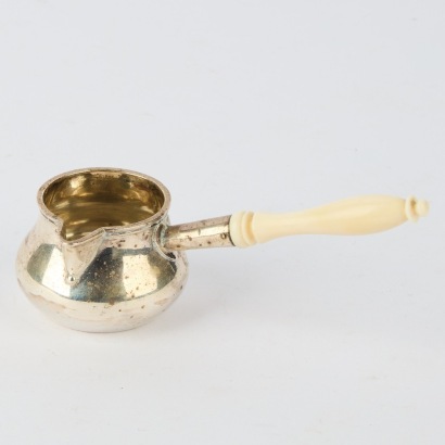 A Stering Silver Handled Pouring Vessel