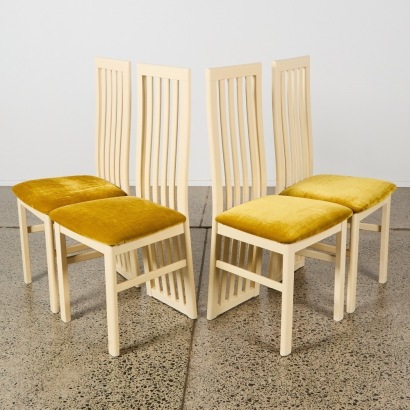 A Set of Four Italian Dining Chairs
