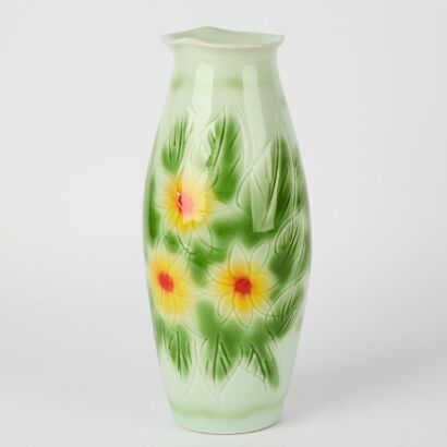 A Chinese Painted Floral Vase