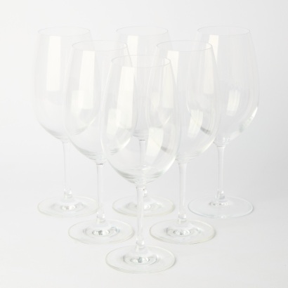 A Set of Six Large Schott Zweisel Wine Glasses