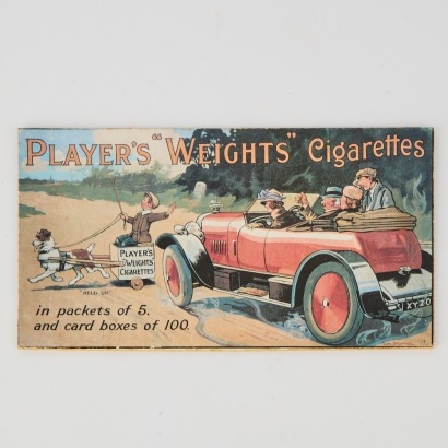 An Original Player's Cigarettes Advertising Card