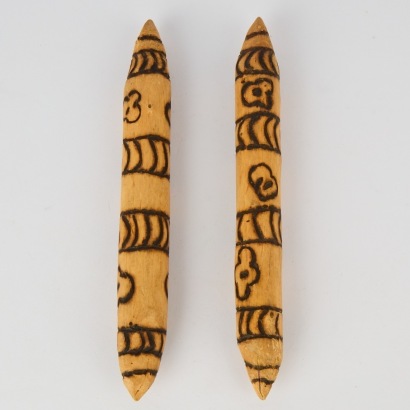 A Pair of Indigenous Clapsticks