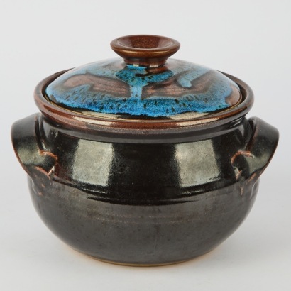 A Mid-Century Stuio Pottery Casserole