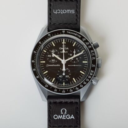 Swatch x OMEGA, Moonswatch Bioceramic "Mission to the Moon" Wristwatch, circa 2022 - present