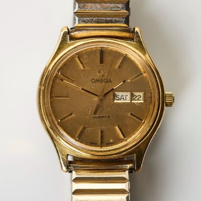 Gold capped / Stainless Steel, Vintage, OMEGA Seamaster Day/Date Quartz Wristwatch, circa 1978 - 1982