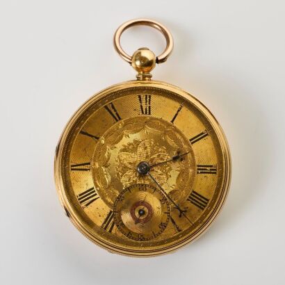 18ct Yellow Gold, Open-faced Pocket Watch by John Yardly, Coventry / J.T.Carris, Wolverhampton, circa 1873