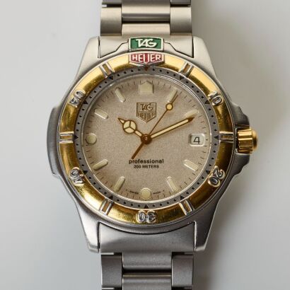 Stainless Steel / Gold-tone, TAG Heuer Professional 200 Wristwatch, circa 1991 with paperwork