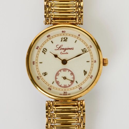 Stainless Steel / Gold-tone, Longines Style 150th Anniversary Model Quartz Wristwatch, circa 1987