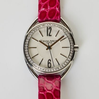 Stainless Steel / Diamond, Chaumet Liens Lumiere Quartz Ladies Wristwatch with Box, circa 2010's