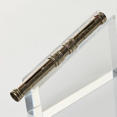Late Victorian, Zinc / Copper Alloy Push Pip-Pen and Pencil, circa 1890's