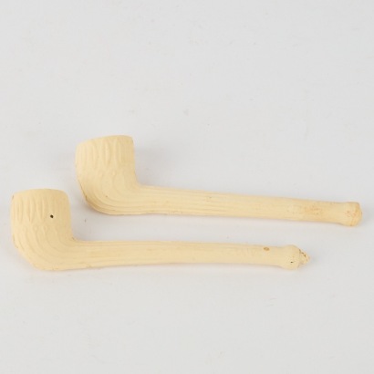 A Pair of West German Clay Pipes