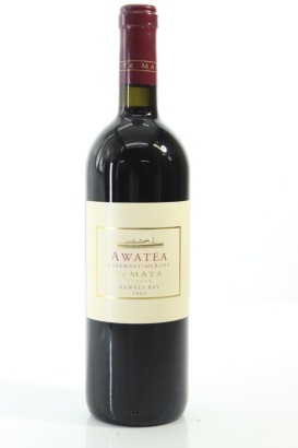 (1) 2003 Te Mata Estate Awatea Cabernets Merlot, Hawke's Bay