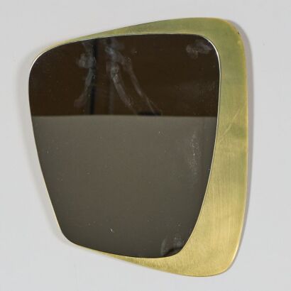 A Retro Wes Anderson Brass Mirror