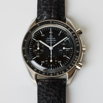 Stainless Steel, Omega Speedmaster Reduced Automatic Chronograph Wristwatch, circa 1988 -2000