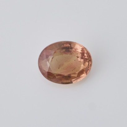 One Loose 4.81ct Oval Cut Orange / Yellow Sapphire
