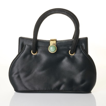 Shanghai Tang, Black Silk Evening Bag