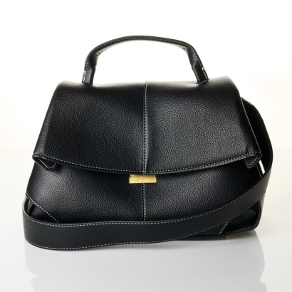 Polene, Black Leather Mokki 2-way Tote Bag with Box