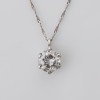 Platinum, 1.015ct Diamond Pendant on Chain