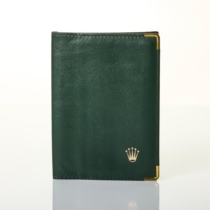 Green Leather, Rolex, Passport Holder / Wallet