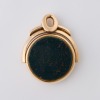 15ct Rose Gold, Bloodstone / Carnelian Rotating Fob Seal, circa 1900