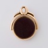 15ct Rose Gold, Bloodstone / Carnelian Rotating Fob Seal, circa 1900 - 2