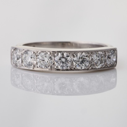 18ct White Gold, 1.05ct Diamond Eternity Ring
