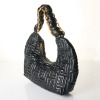 Balmain, Black Quilted Leather Hobo Shoulder Bag - 2