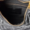 Balmain, Black Quilted Leather Hobo Shoulder Bag - 4