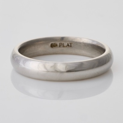 Platinum, Handmade 4.0mm Wide Band