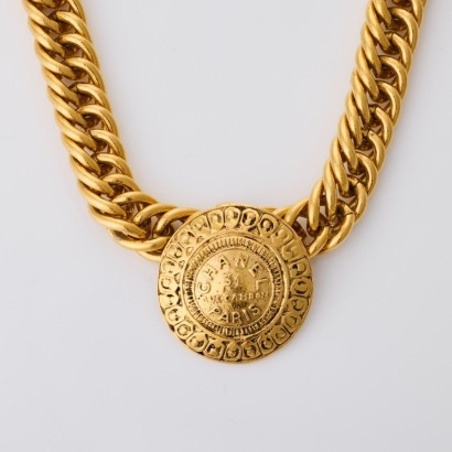 Chanel, Vintage, 40cm Gold-plated, 31 Rue Cambon Coin Chain Choker