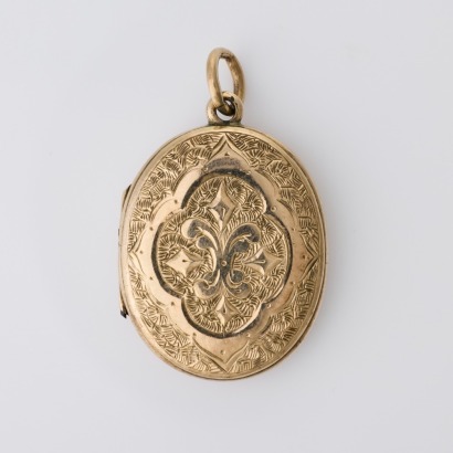 9ct Yellow Gold, Vintage, Oval Locket