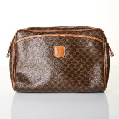 Celine, Vintage Macadam Monogram Clutch