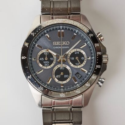 Stainless Steel / PVD, Seiko Spirit, Quartz Chronograph Wristwatch, Contemporary Production