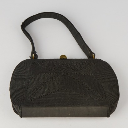 A Black Vintage Corded Bag