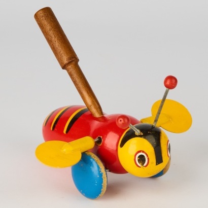 A Rare Push Along Buzzy Bee Toy