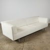 A White Leather Met Sofa Designed by Piero Lissoni for Cassina - 2