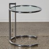 An Eileen Gray Adjustable Table E 1027' Side Table made by ClassiCon and authorised by Aram Design
