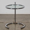 An Eileen Gray Adjustable Table E 1027' Side Table made by ClassiCon and authorised by Aram Design
