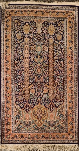 A Kashmir Hand Knotted Rug