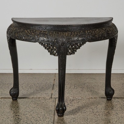 An Antique Carved Hall Table