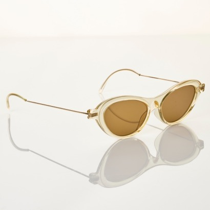 Prada, Vintage SPR06B Clear Frame Cat Eye Sunglasses