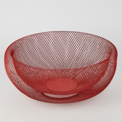 A Red Mesh Fruit Bowl